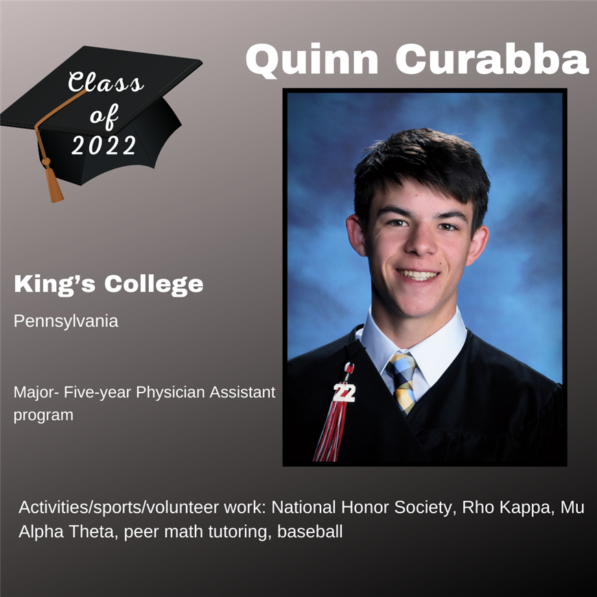 Top 25 Grad, Quinn Curabba